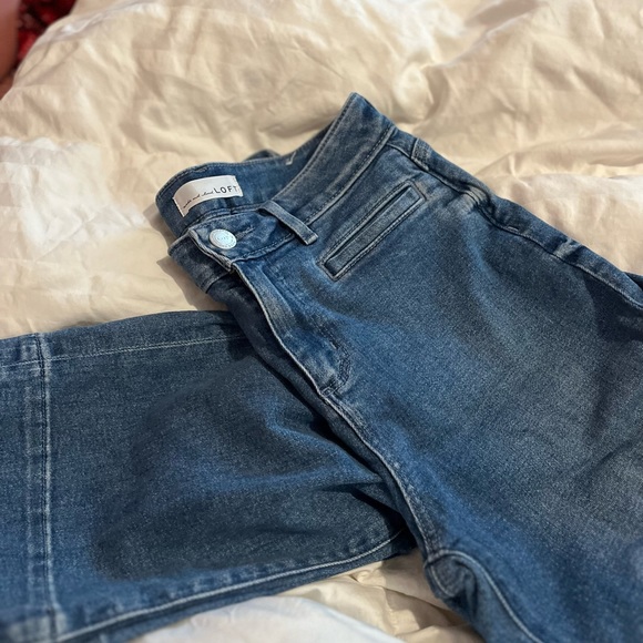 wide-leg cropped jeans . - Picture 2 of 16